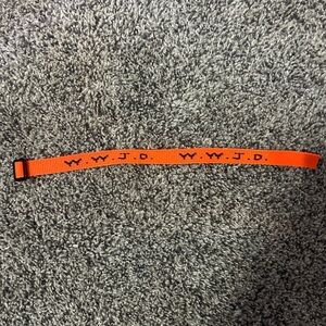 Orange W.W.J.D. Bracelet